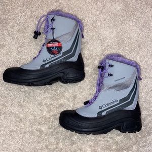 Columbia omni-heat thermal, waterproof snow boots for girls SIZE 6 (NEVER WORN)
